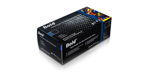 Aurelia Bold ühekordsed nitriilkindad (must) 100tk - Pilt 2