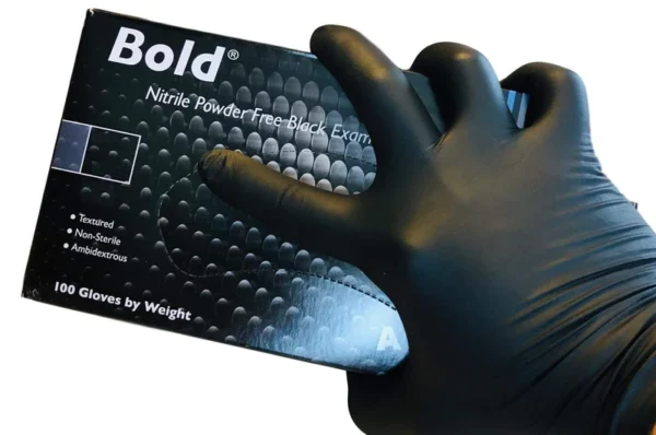 Aurelia Bold ühekordsed nitriilkindad (must) 100tk