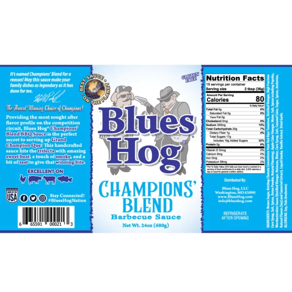 Blues Hog Champions' Blend BBQ kaste