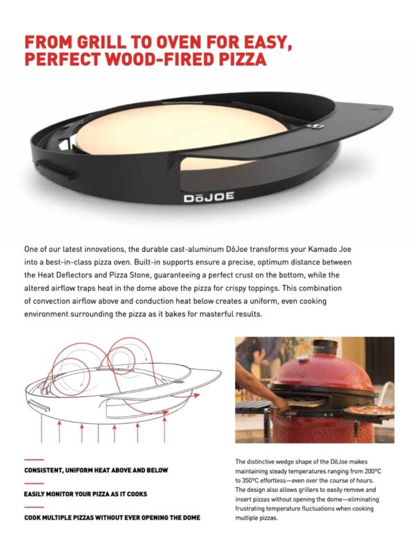Kamado Joe pizza küpsetamise süsteem DoJoe Classic